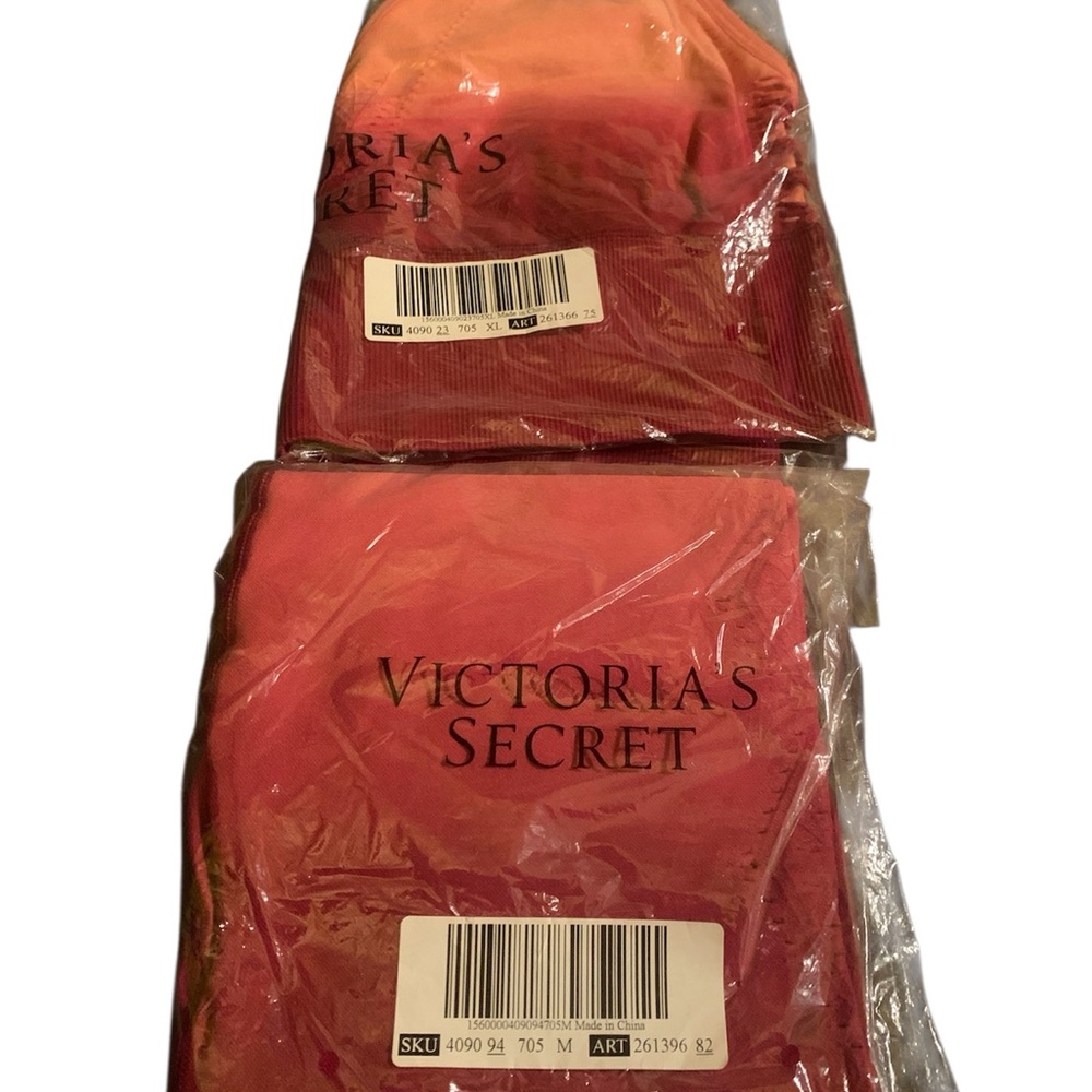 Victoria's Secret PINK SPORT Red/Coral Activewear Set (New, Packaged)Sz.M/Xl